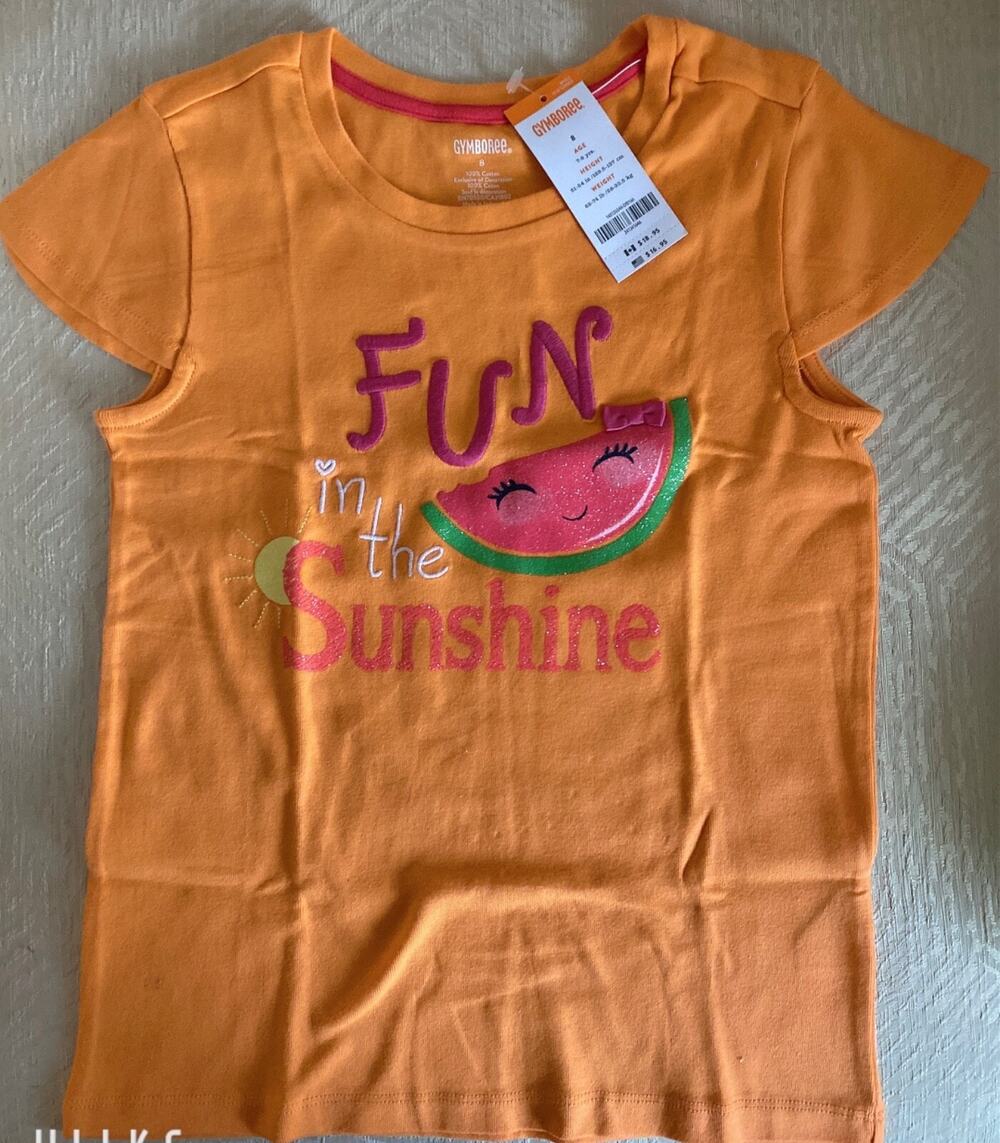 NWT Gymboree Girls Fun in the Sunshine Tee T Shirt Size 8